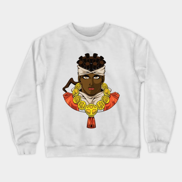 Avdol Red Anime Fan art Crewneck Sweatshirt by Branigan